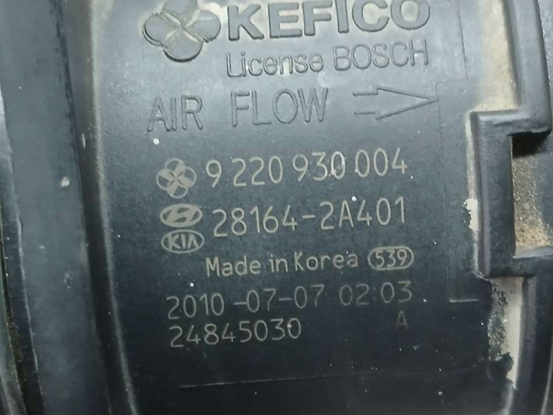 Recambio de caudalimetro para hyundai i30 comfort referencia OEM IAM 281642A401 9220930004 