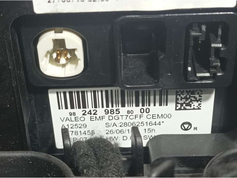 Recambio de sistema navegacion gps para citroën c4 cactus live referencia OEM IAM 9824298580 2806251644 VALEO C/ SISTEMA CLIMATI