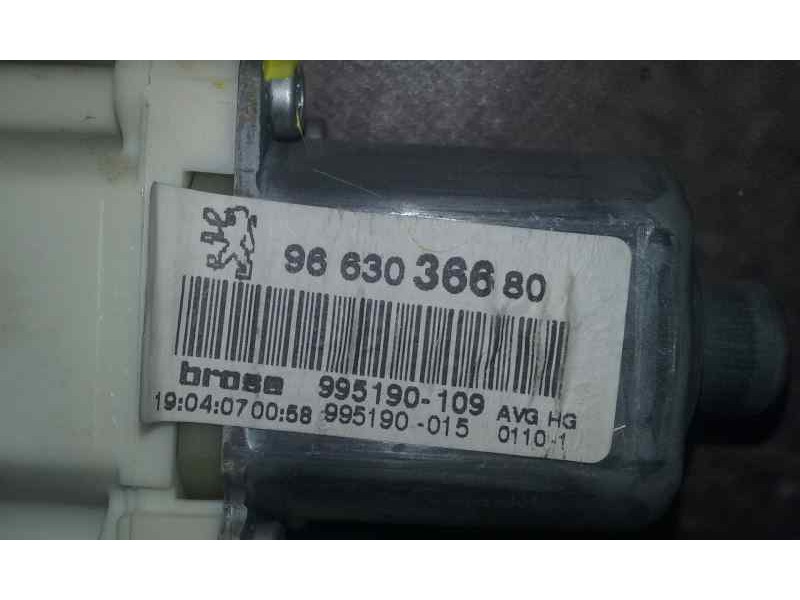 Recambio de motor elevalunas delantero izquierdo para peugeot 407 st confort referencia OEM IAM 9663036680 2 CLAVIJAS 
