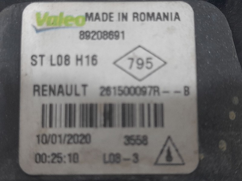 Recambio de faro antiniebla derecho para renault megane iv sport tourer (k9a/m/n_) 1.5 blue dci 115 (k9a6) referencia OEM IAM 26