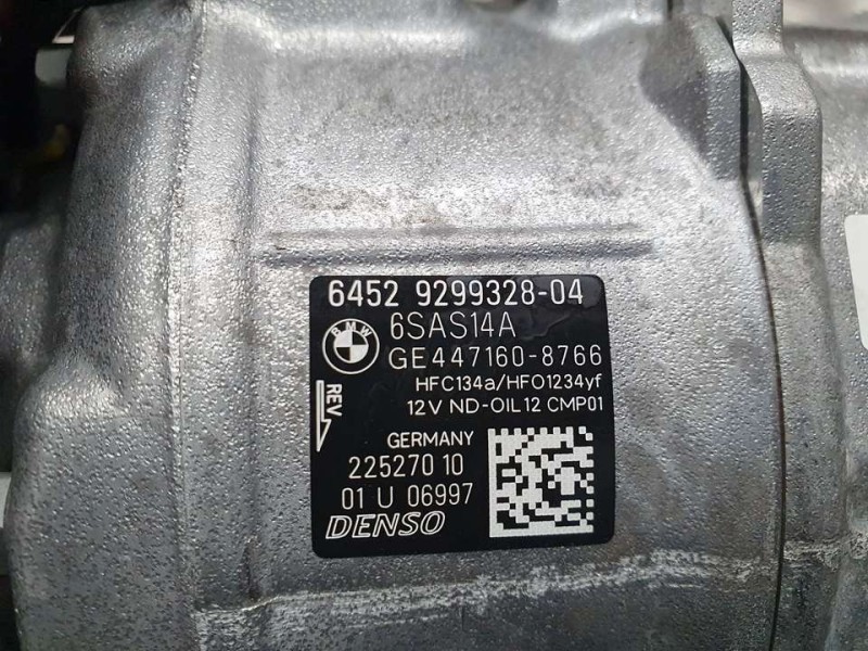 Recambio de compresor aire acondicionado para bmw serie 3 lim. (f30) 318d referencia OEM IAM 929932804 4471608766 DENSO