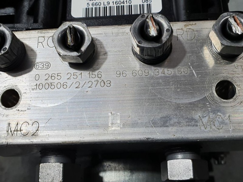 Recambio de abs para citroën c4 picasso exclusive referencia OEM IAM 9660934580 0265251156 BOSCH