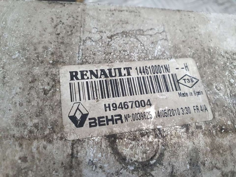 Recambio de intercooler para renault laguna iii dynamique tomtom referencia OEM IAM 144610001N H9467004 BEHR