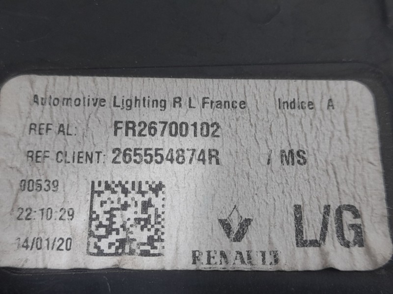 Recambio de piloto trasero izquierdo exterior para renault megane iv sport tourer (k9a/m/n_) 1.5 blue dci 115 (k9a6) referencia 