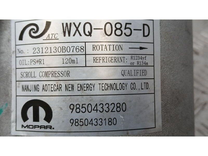 Recambio de compresor aire acondicionado para opel corsa f (p2jo) 1.2 (68) referencia OEM IAM 9850433280 9850433180 WXQ085D