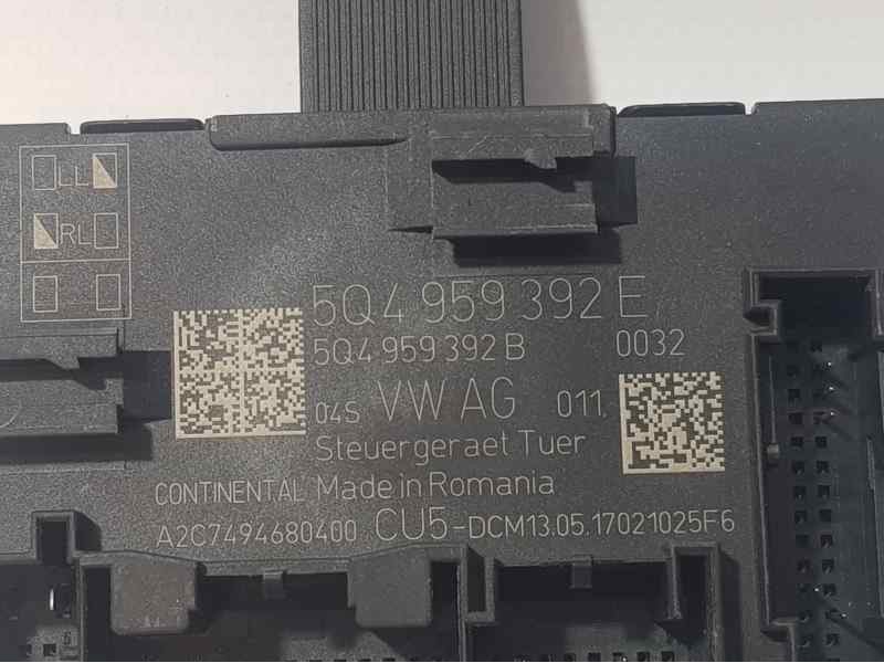Recambio de modulo confort para volkswagen golf vii sportsvan edition referencia OEM IAM 5Q4959392E A2C7494680400 CONTINENTAL PA