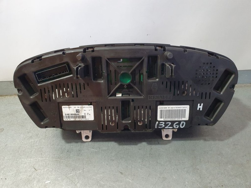 Recambio de cuadro instrumentos para renault laguna iii dynamique referencia OEM IAM 248100006R A2C53182883 