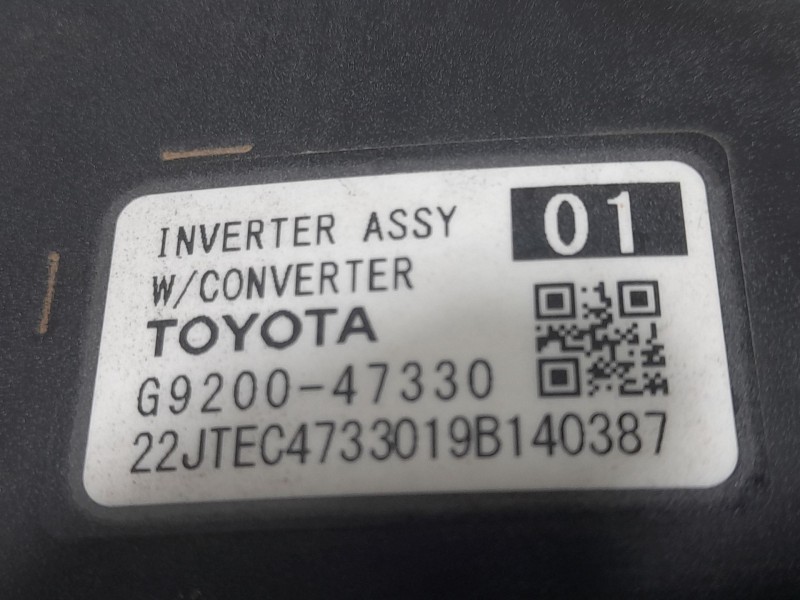 Recambio de transformador hibrido para toyota corolla (e21) hybrid active referencia OEM IAM G920047330 22JTEC4733019B140387 