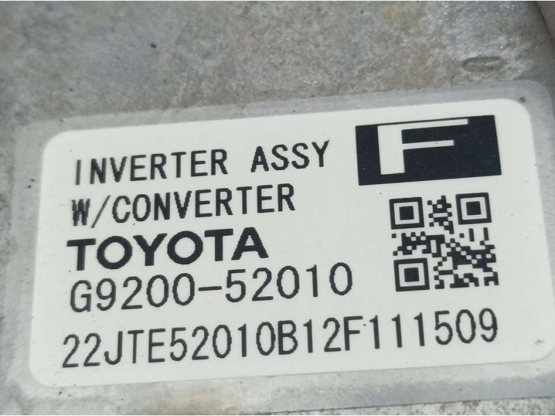 Recambio de convertidor para toyota yaris active hybrid referencia OEM IAM G920052010  