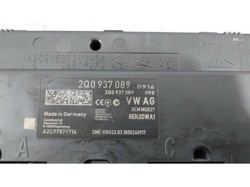 Recambio de modulo electronico para volkswagen polo advance referencia OEM IAM 2Q0937089 A2C97879714 / A2C9150720004 