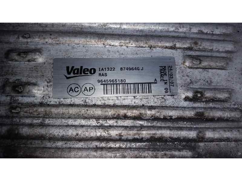 Recambio de intercooler para citroën berlingo 1.6 hdi 92 sx familiar referencia OEM IAM 0384G5 9645965180 VALEO