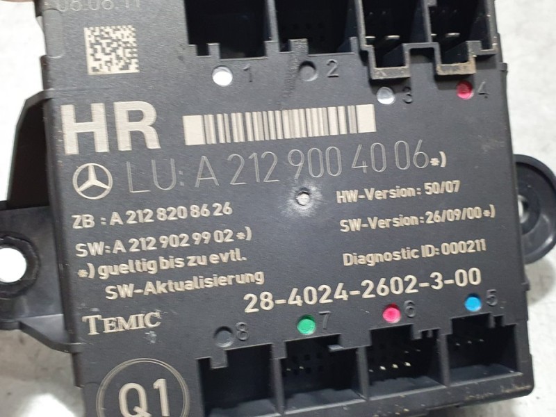 Recambio de modulo electronico para mercedes-benz clase c (w204) lim. c 220 cdi blueefficiency (204.002) referencia OEM IAM A212