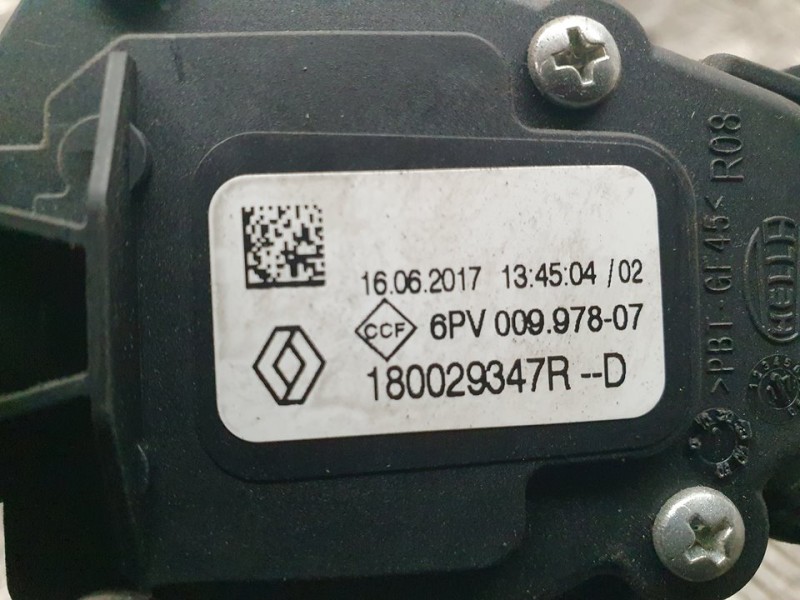 Recambio de potenciometro pedal para renault clio iv business referencia OEM IAM 180029347R 6PV00997807 