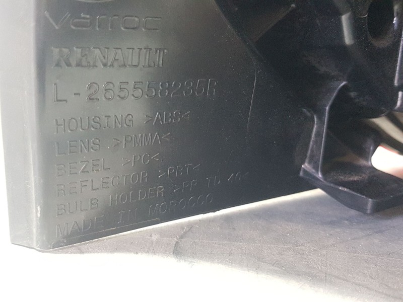 Recambio de piloto trasero izquierdo para dacia sandero iii 1.0 tce 100 eco-g referencia OEM IAM 265555265R  