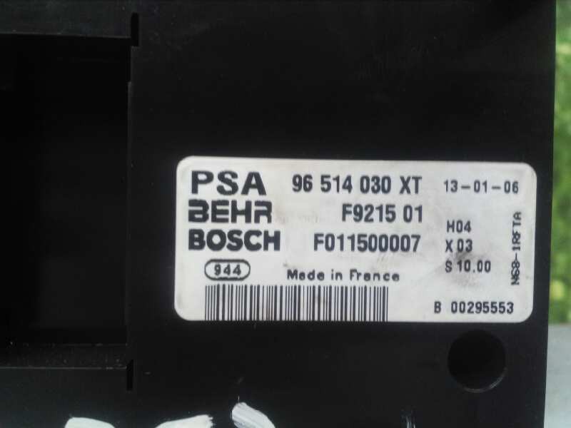 Recambio de mando climatizador para citroën xsara picasso 1.6 hdi 110 exclusive referencia OEM IAM 96514030XT F921501 BEHR