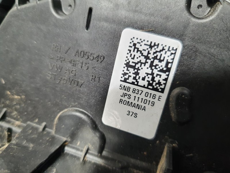 Recambio de cerradura puerta delantera derecha para volkswagen tiguan advance bmt referencia OEM IAM 5NB837016E JPS111019 7 PINE