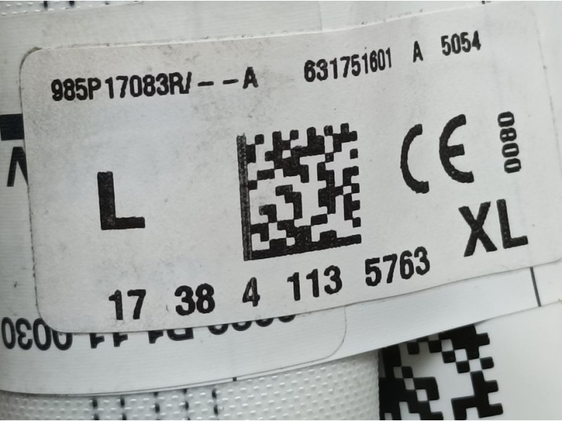 Recambio de airbag cortina delantero izquierdo para renault megane iv grandtour tech road referencia OEM IAM 985P17083R 63175160