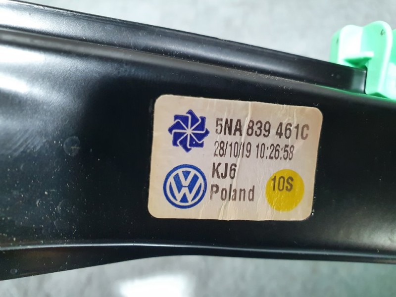 Recambio de elevalunas trasero izquierdo para volkswagen tiguan advance bmt referencia OEM IAM 5NA839461C  ELECTRICO 5 PINES