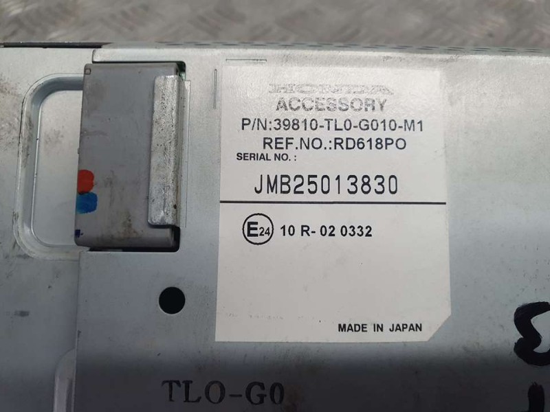 Recambio de sistema navegacion gps para honda accord tourer (cw) luxury referencia OEM IAM 39810TL0G010M1 RD618PO 