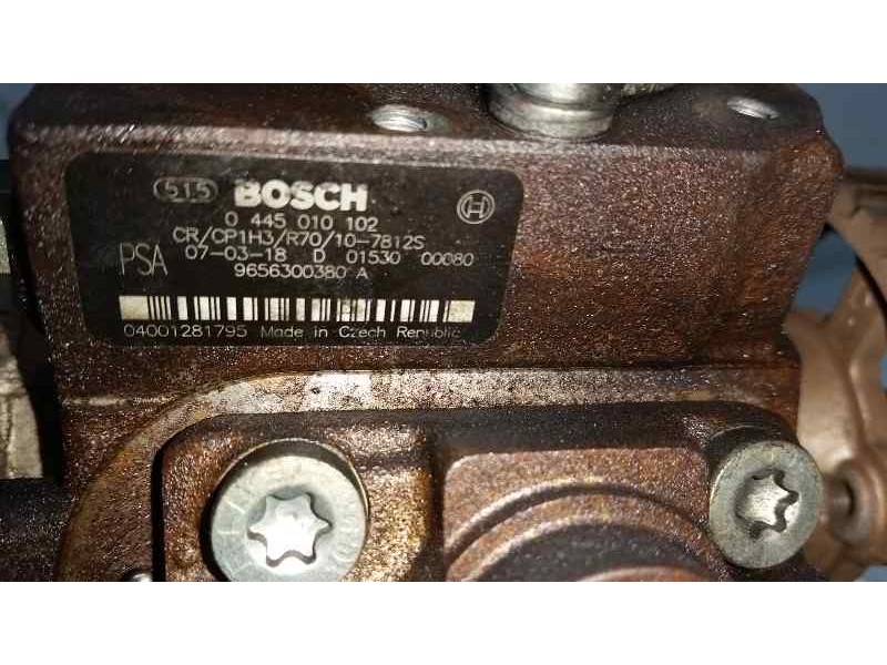 Recambio de bomba alta presion para citroën berlingo 1.6 hdi 92 sx familiar referencia OEM IAM 9656300380A  BOSCH