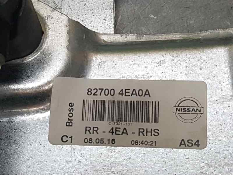 Recambio de elevalunas trasero derecho para nissan qashqai (j11) tekna referencia OEM IAM 827004EA0A 2 PINS ELECTRICO