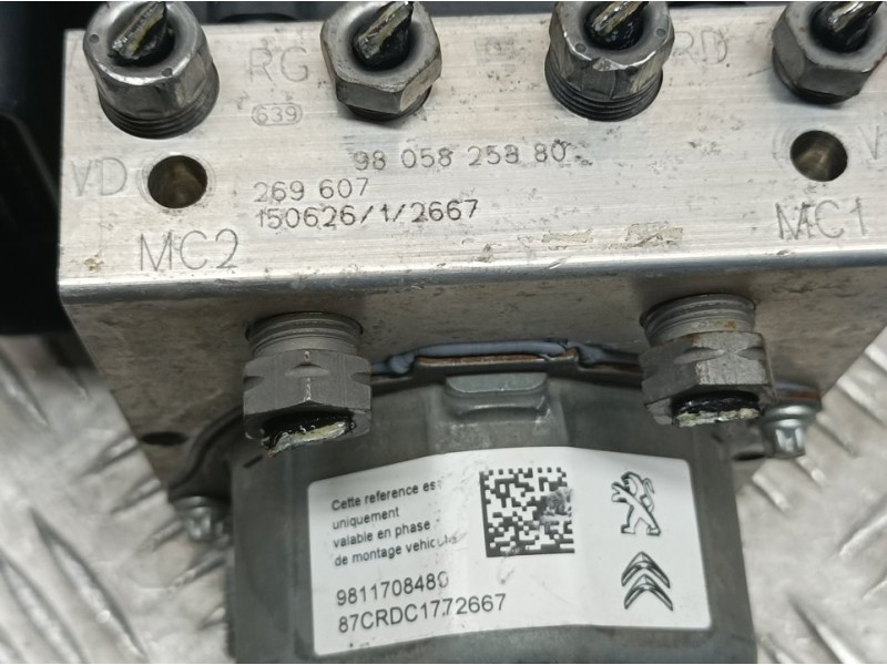 Recambio de abs para peugeot 308 sw active referencia OEM IAM 9805825880 269607 BOSCH