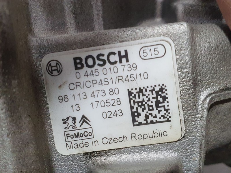 Recambio de bomba alta presion para peugeot 2008 (--.2013) 1.6 e-hdi fap referencia OEM IAM 9811347380 0445010739 BOSCH FALTA VA