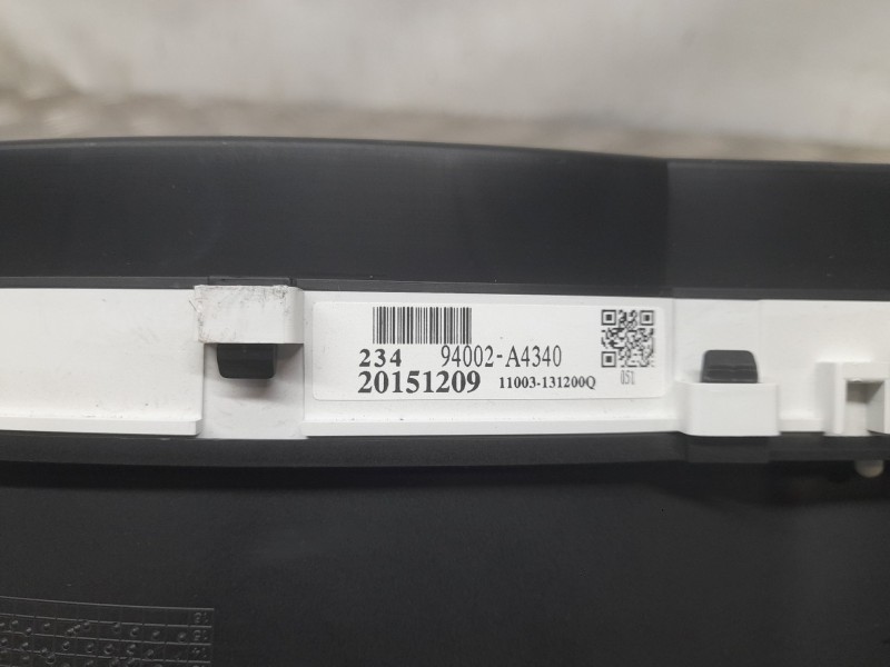 Recambio de cuadro instrumentos para kia carens iv 1.7 crdi referencia OEM IAM 94002A4340  20151209