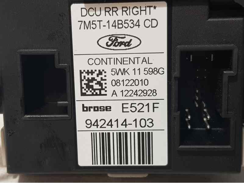 Recambio de motor elevalunas trasero derecho para ford kuga (cbv) trend referencia OEM IAM 7M5T14B534CD 5WK11598G CONTINENTAL BR
