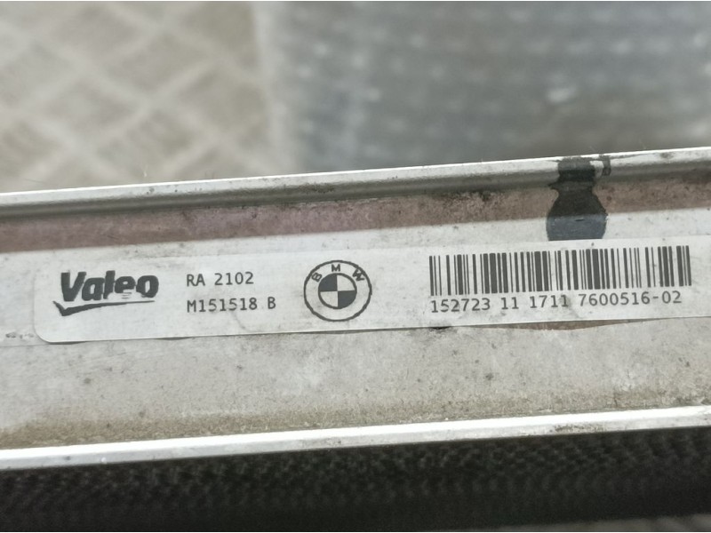 Recambio de radiador agua para bmw serie 3 lim. (f30) 316d referencia OEM IAM 760051602 M151518B VALEO