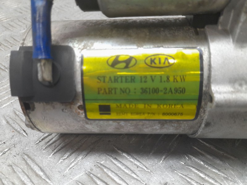 Recambio de motor arranque para kia carens iv 1.7 crdi referencia OEM IAM 361002A950  58000675