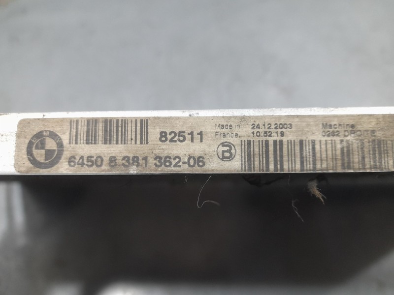 Recambio de condensador / radiador aire acondicionado para bmw 5 (e60) 530 d referencia OEM IAM 6450838136206 82511 