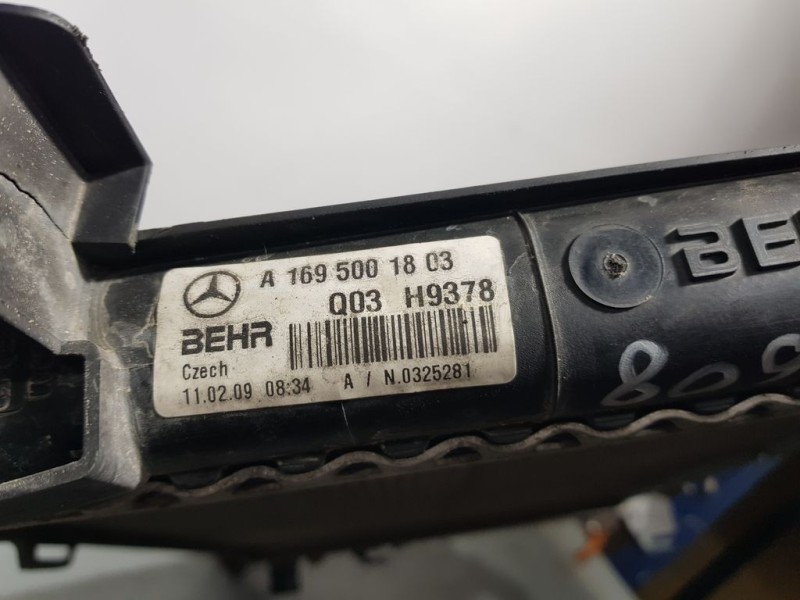 Recambio de radiador agua para mercedes-benz clase b (w245) 180 cdi (245.207) referencia OEM IAM A1695003004 K2431009Q013 BEHR