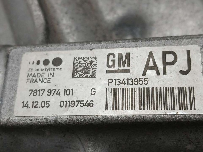 Recambio de cremallera direccion para opel astra j lim. excellence referencia OEM IAM 13413955 7817974101 ZF ELECTRO-MECANICA