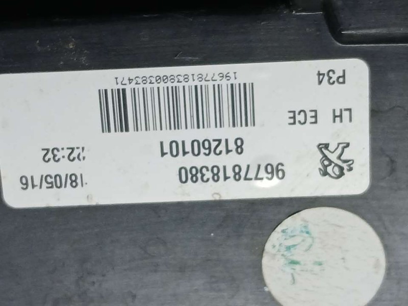 Recambio de piloto trasero izquierdo para peugeot 308 style referencia OEM IAM 9677818380  INTERIOR