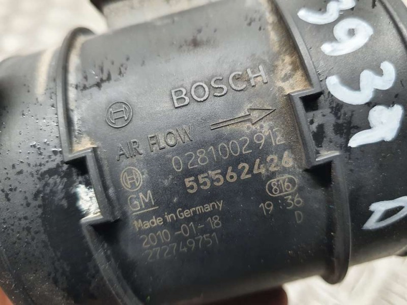 Recambio de caudalimetro para chevrolet cruze lt referencia OEM IAM 55562426 0281002912 BOSCH