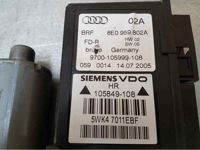 Recambio de motor elevalunas trasero derecho para audi a4 berlina (8e) 3.0 tdi quattro (150kw) referencia OEM IAM 8E0959802A 105