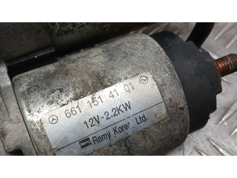 Recambio de motor arranque para ssangyong kyron 2.7 xdi 4x4 referencia OEM IAM 6611514101 REMY 