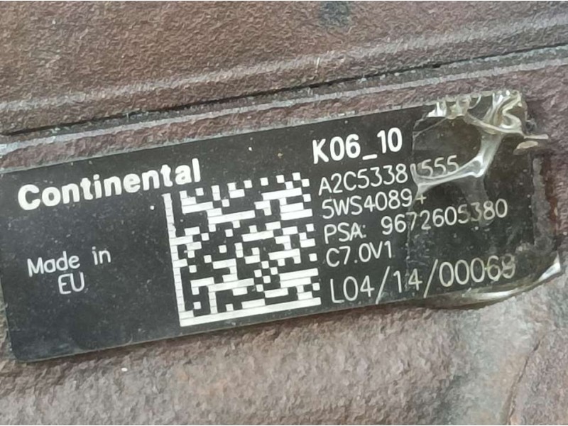 Recambio de bomba alta presion para citroën c-elysée 1.6 blue-hdi fap referencia OEM IAM 941011J721 A2C53381555 CONTINENTAL