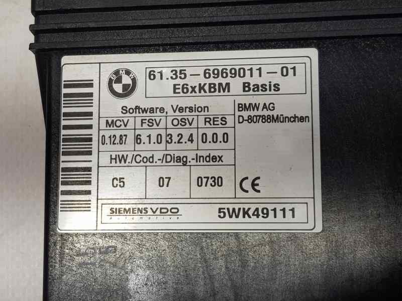 Recambio de modulo confort para bmw serie 5 berlina (e60) 530i referencia OEM IAM 6135696901101 5WK49111 SIEMENS VDO