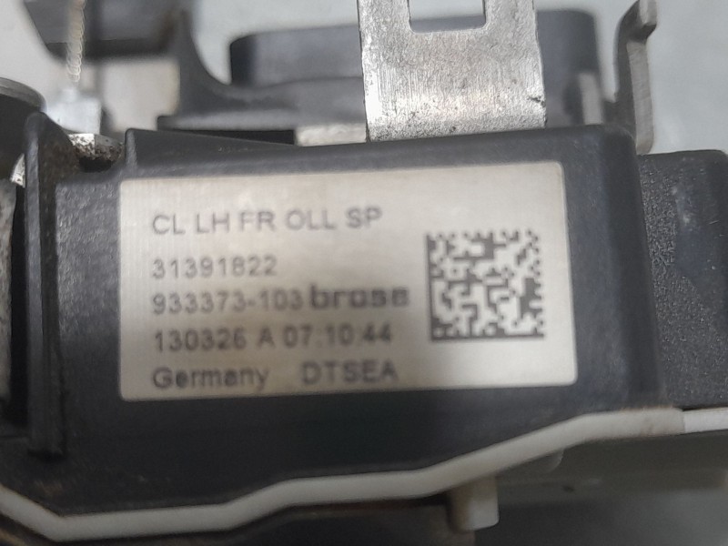 Recambio de cerradura puerta delantera izquierda para volvo v40 hatchback (525) d3 referencia OEM IAM 31391822 933373103 BROSE