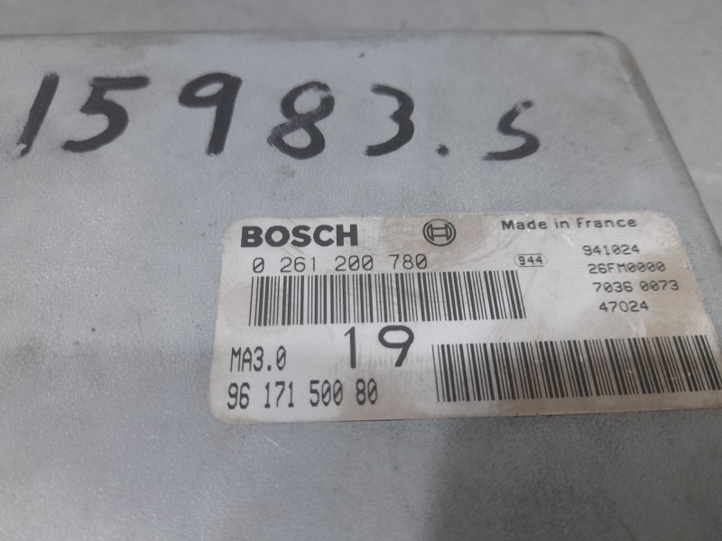 Recambio de centralita motor uce para peugeot 106 (s1) kid referencia OEM IAM 9617150080 BOSCH 261200780