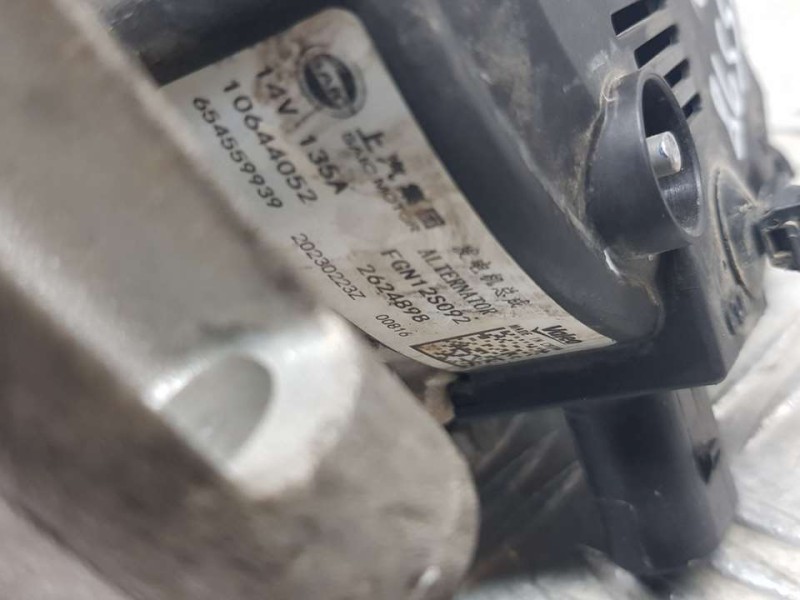 Recambio de alternador para mg zs 1.0 t-gdi referencia OEM IAM 10644052 654559939 VALEO