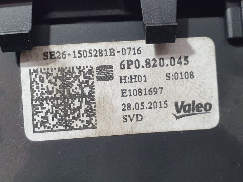 Recambio de mando calefaccion / aire acondicionado para seat ibiza sc (6p5) reference plus referencia OEM IAM 6P0820045 1505281B