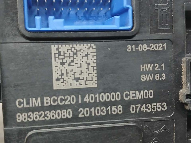 Recambio de modulo electronico para peugeot 208 (p2) allure referencia OEM IAM 9836236080 20103158 