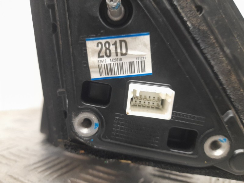 Recambio de retrovisor izquierdo para kia carens iv 1.7 crdi referencia OEM IAM 87610A42801D  281D