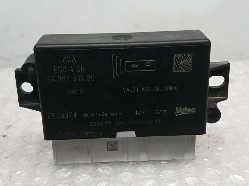 Recambio de modulo electronico para peugeot 208 (p2) allure referencia OEM IAM 9838793580 E500374 VALEO MODULO SENSOR APARCAMIEN