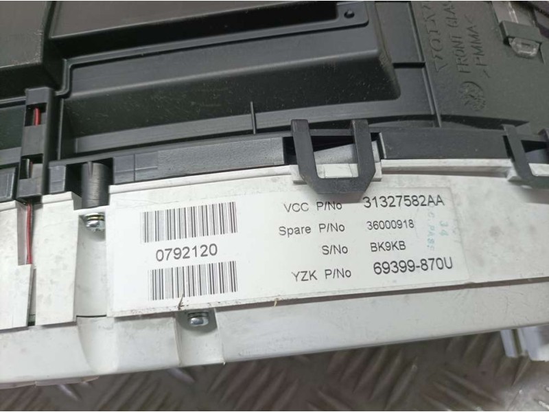 Recambio de cuadro instrumentos para volvo xc60 kinetic awd referencia OEM IAM 31327582AA 36000918 