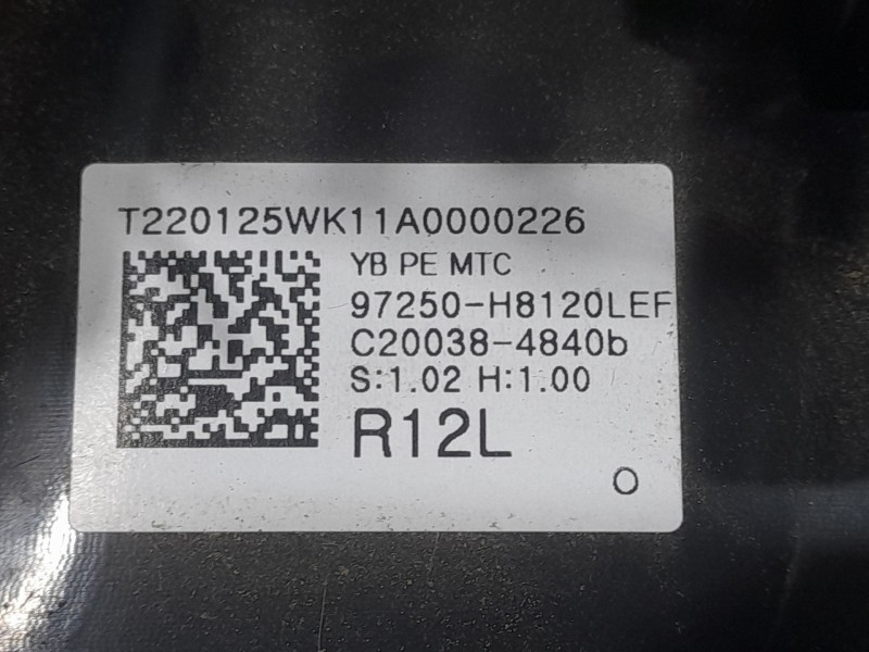 Recambio de mando calefaccion / aire acondicionado para kia rio (yb) hibrid referencia OEM IAM 97250H8120LEF  