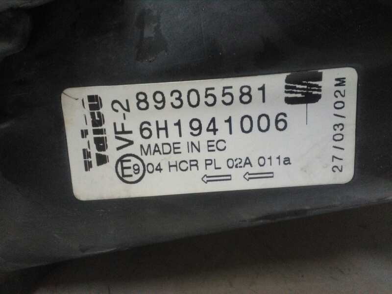 Recambio de faro derecho para seat arosa (6h1) referencia OEM IAM 6H1941006 89305581 VALEO